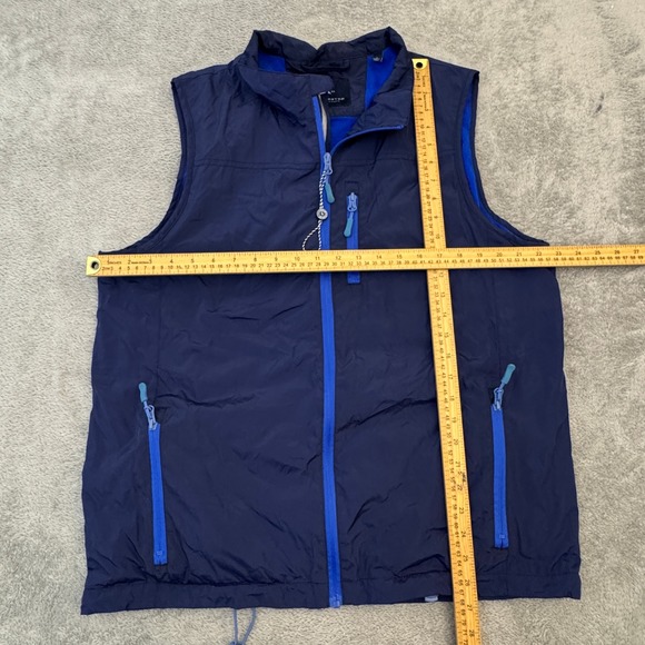 Taylorbyrd Fleece-Lined Vest Men's Size Medium Full Zip‎ Blue - Picture 4 of 7